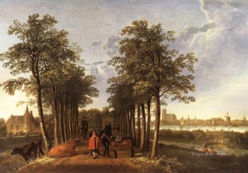 La avenida de Meerdervoort, pintor de paisajes rurales Aelbert Cuyp Pinturas al óleo